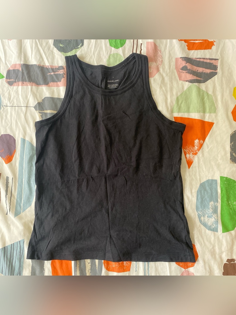 Everlane Black Ribbed Cotton Tee